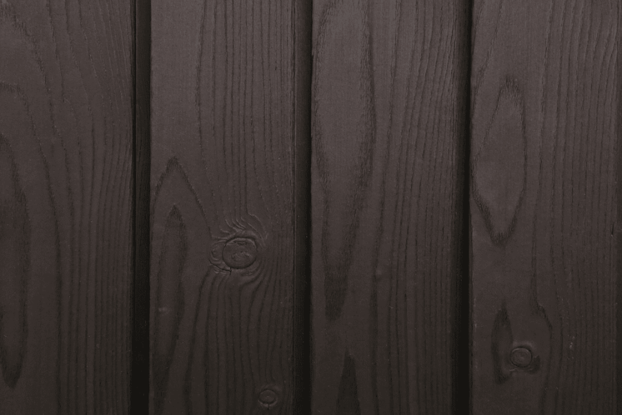 Bränt trä i färgen Dark Brown.